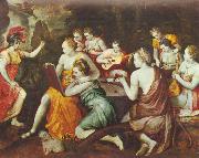 Frans Floris de Vriendt Athene bei den Musen Spain oil painting artist
